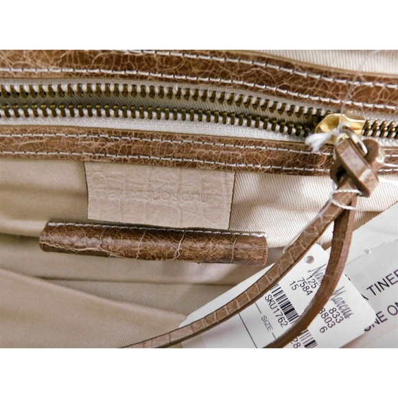 New Alexis Hudson $595rt Zeus Stone Ombre Alligator Embossed‎ Leather Clutch Bag - Picture 7 of 7